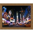 thumbnail image 1 of New York City Times Square 36x28 Large Gold Ornate Wood Framed Canvas Art, 1 of 2