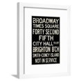 thumbnail image 1 of New York City Times Square Broadway Vintage Subway Retro Metro, Transportation Framed Art Print Wall Art Sold by Art.Com, 1 of 6