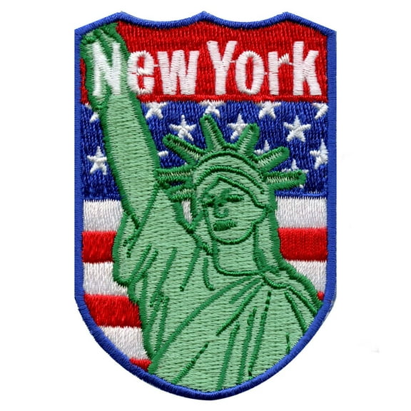 New York City Tourist Patch World Travel Badge Embroidered Iron On