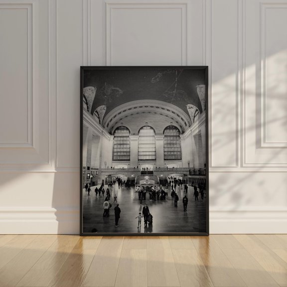 New York City Train Station Poster Grand Central Station Poster Vintage NYC , Poster Print Only