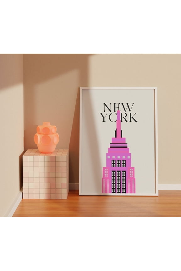 New York City Travel Print Cute NYC Exhibition Art Preppy Trendy Unframed Paper Print