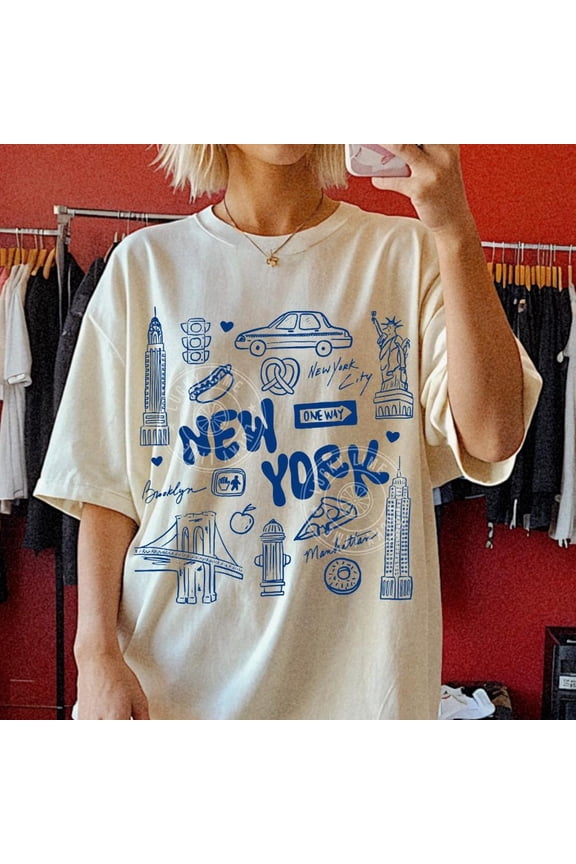 New York City Travel Vacation Party T-Shirt WHITE Unisex S-5XL Hot Trending Shirt