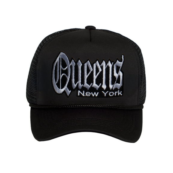 New York City Trucker Hat – Old English Snapback  Streetwear Cap Hat for Men & Women, Queens
