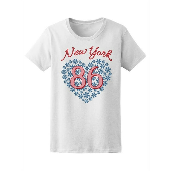 New York City Typography T-Shirt Women -Image by Shutterstock, Female Small