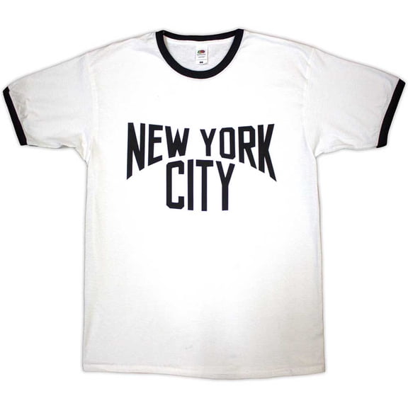 New York City Unisex T-Shirt: Text Logo (Large)