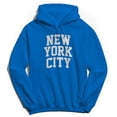 thumbnail image 1 of New York City V1 Graphic Royal Men's Cotton Pullover Hoodie, 1 of 1