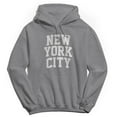 thumbnail image 1 of New York City V1 Graphic Sport Grey Men's Cotton Pullover Hoodie, 1 of 1