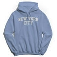 thumbnail image 1 of New York City V2 Graphic Light Blue Men's Cotton Pullover Hoodie, 1 of 1