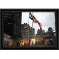 thumbnail image 1 of New York City WTC 9/11 Ground Zero Tribute 40x28 Large Black Ornate Wood Framed Canvas Art, 1 of 2
