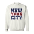 thumbnail image 1 of New York City Writted With Stars Sweatshirt Men -Image by Shutterstock, Male 4X-Large, 1 of 4