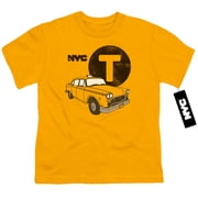 New York City - Yellow Cab - Youth Short Sleeve Shirt - Medium
