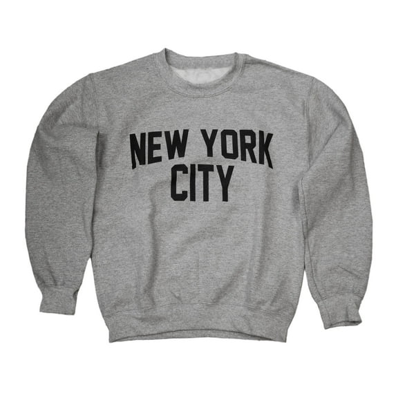 New York City Youth shirt Screenprinted Gray Boys Lennon sweatshirt M