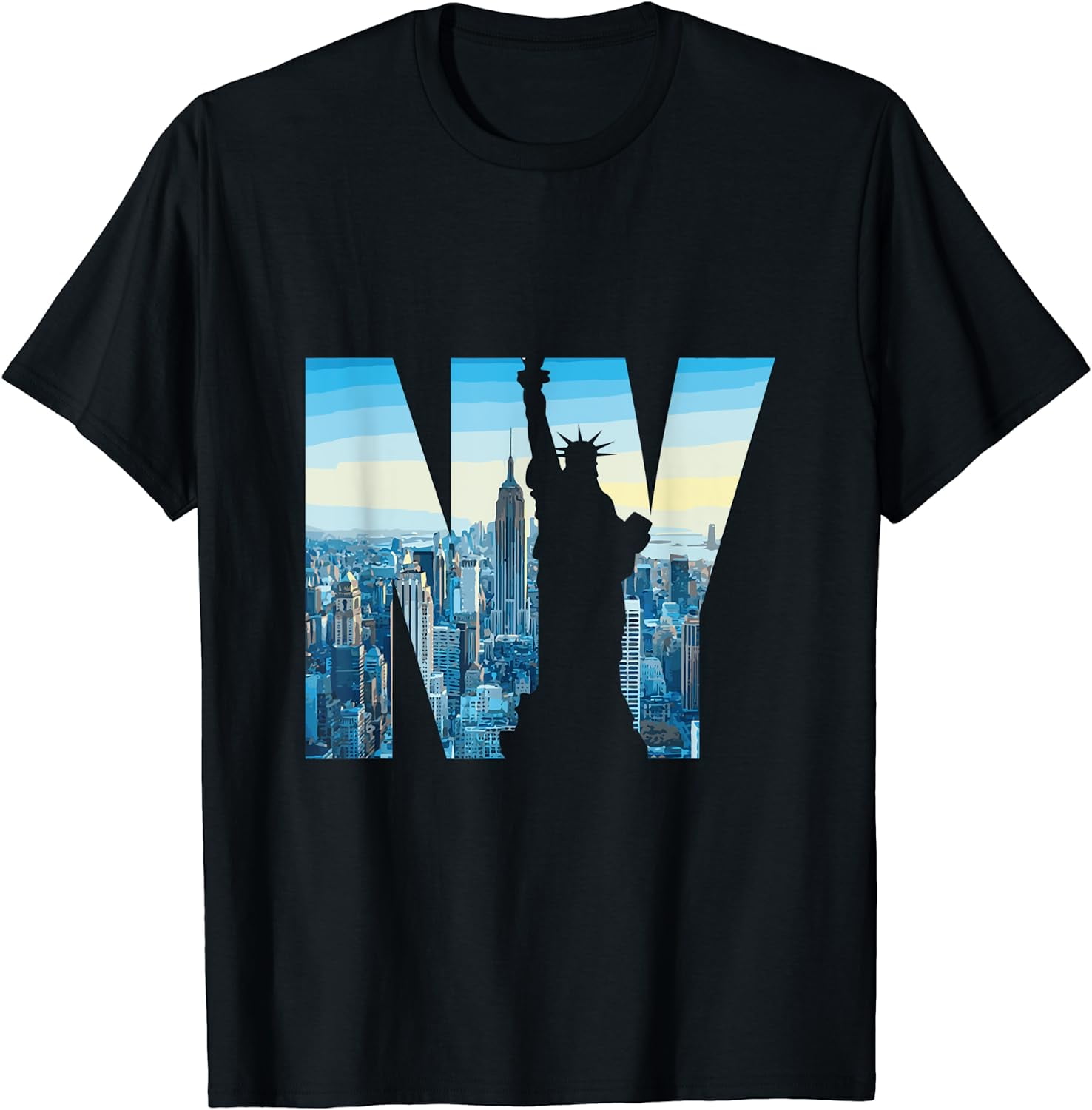New York City design NYC Statue Of Liberty Urban T-Shirt - Walmart.com