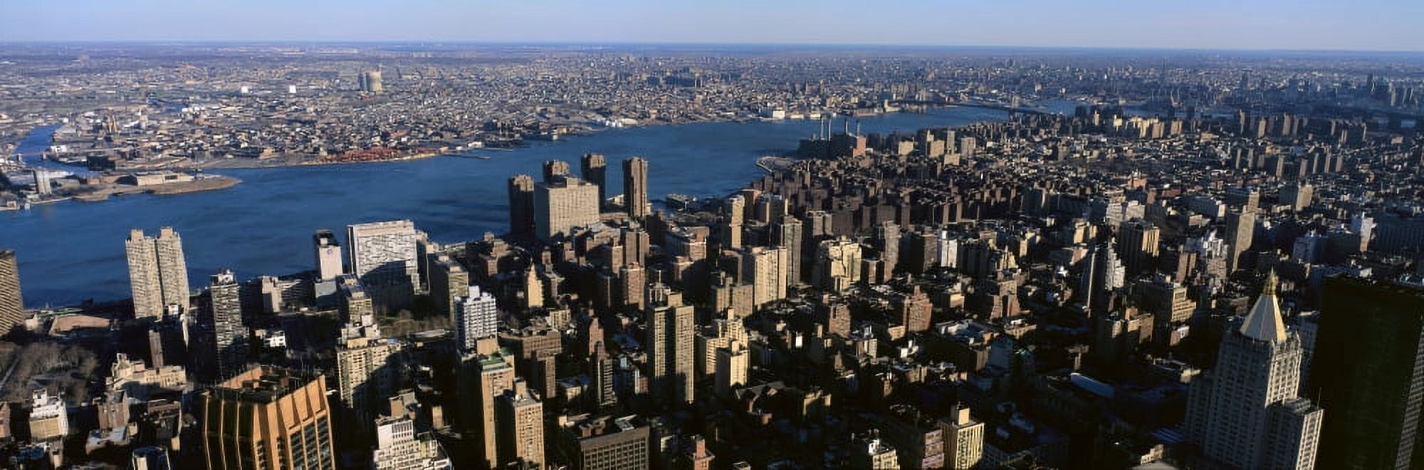 New York City from Empire State Building Canvas Art - Panoramic Images (27 x 9)