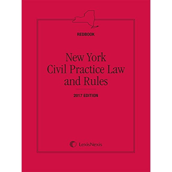 Pre-Owned New York Civil Practice Law & Rules Redbook 2017 Edition Paperback