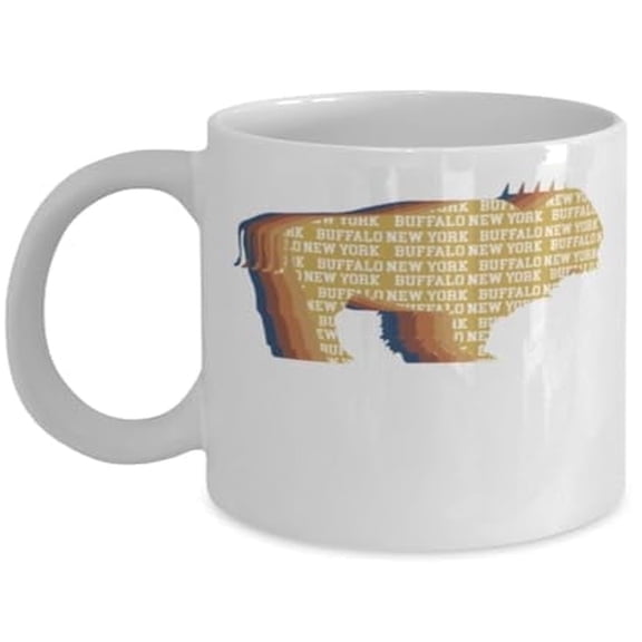 New York 11 oz Coffee Mug - Buffalo NY Gift White Ceramic
