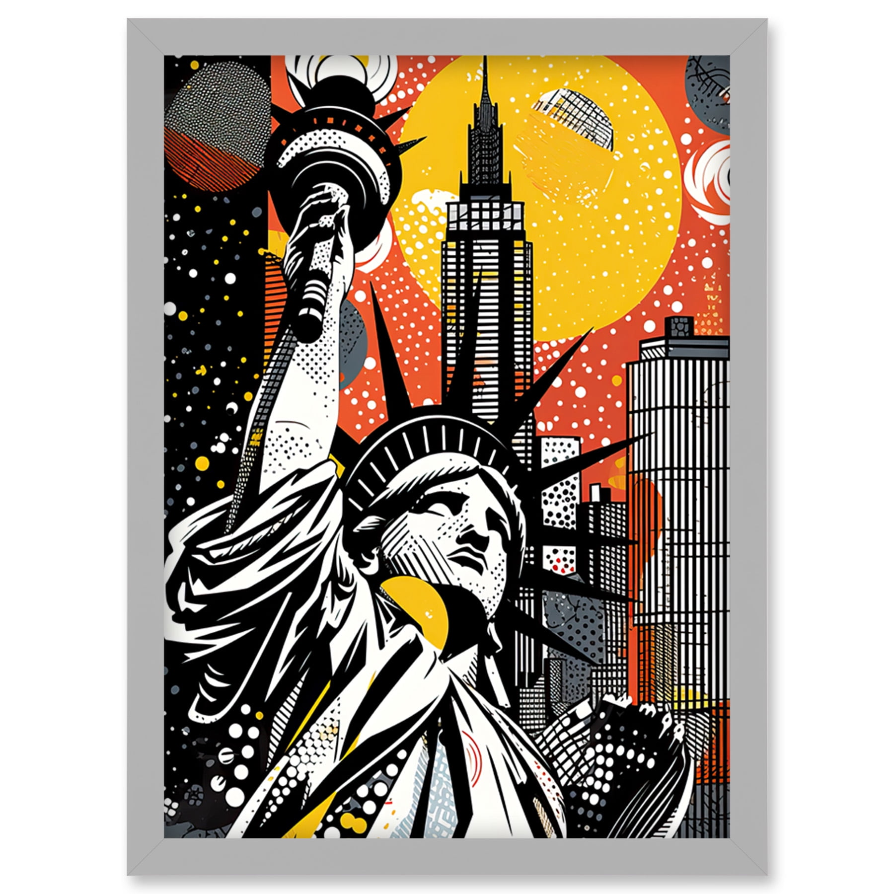 【あすつく】 New-York-Collage-Halftone-Pop- アート・デザイン・音楽