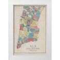thumbnail image 1 of New York Common Council,  13x18 White Modern Wood Framed Museum Art Print Titled - Map of the City of New York showing original high water line and the location of different Farms and, 1 of 4