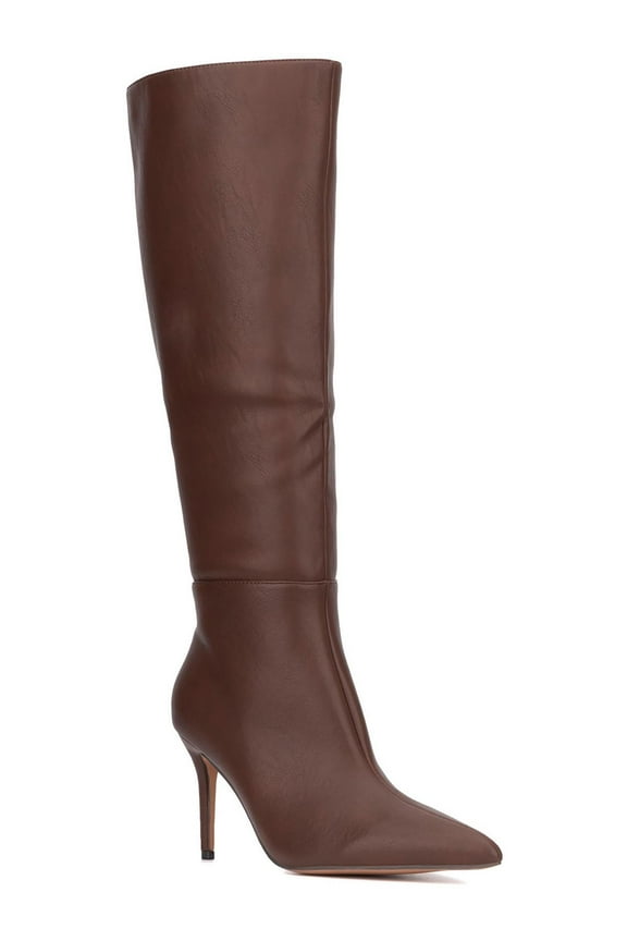 Womens Mae Faux Leather Tall Knee-High Boots