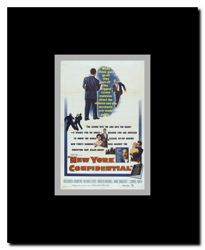New York Confidential Framed Movie Poster