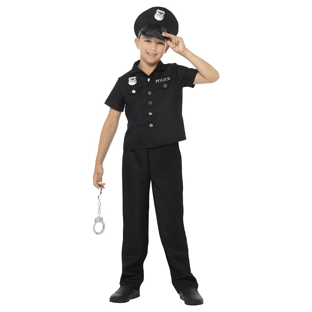 New York Cop Costume Kids Black New York Cop Costume Kids Black