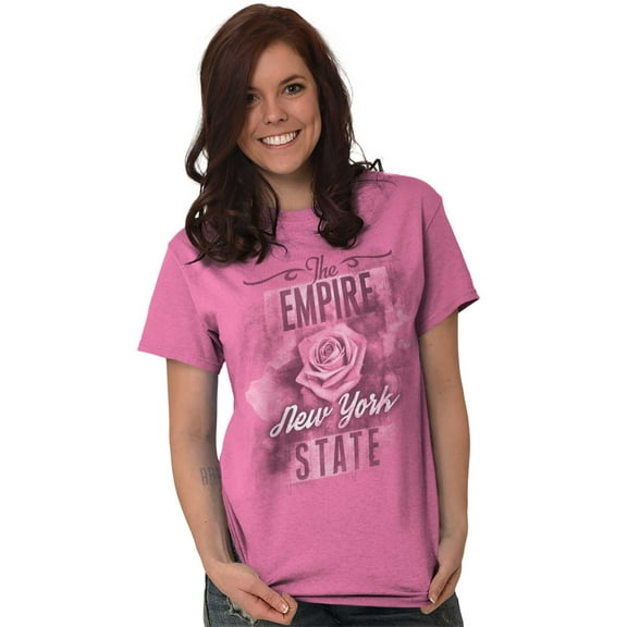 New York Cute State Flower Souvenir Women's Graphic T Shirt Tees Brisco Brands M