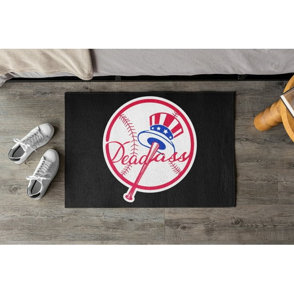New York Deadass B Yankee Outdoor Non-Slip Door Mat | Viral Funny Welcome Design