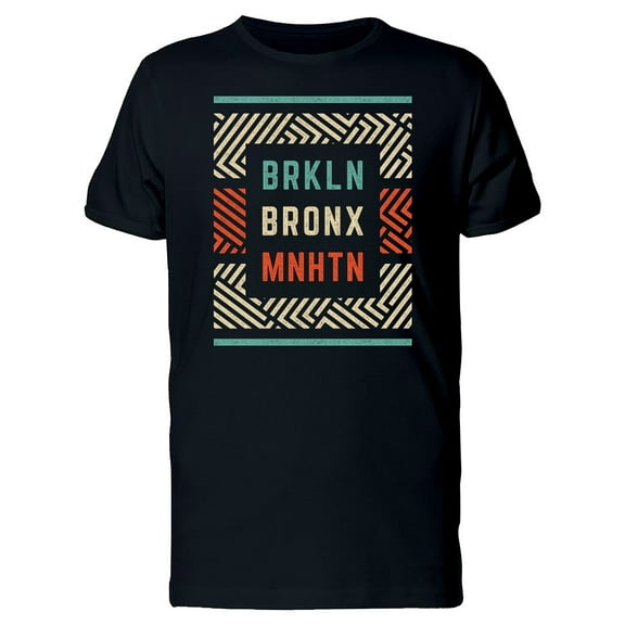 New York
 Districts Bronx Mnhtn T-Shirt Men -Image by Shutterstock, Male Medium