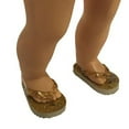 thumbnail image 1 of New York Doll Collection Flip Flops For Dolls Flip Flops Fits All 18 Inch Dolls (Gold Glitter), 1 of 1