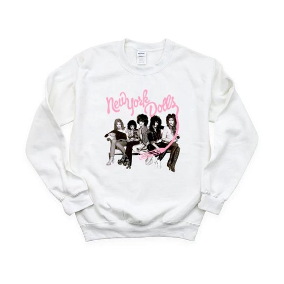 New York Dolls Self Titled Vintage Retro Proto-Punk Glam Rock Music SweatShirt Unisex, up to 5XL