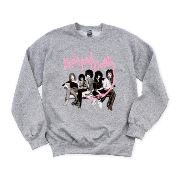 New York Dolls Self Titled Vintage Retro Proto-Punk Glam Rock Music SweatShirt Unisex, up to 5XL