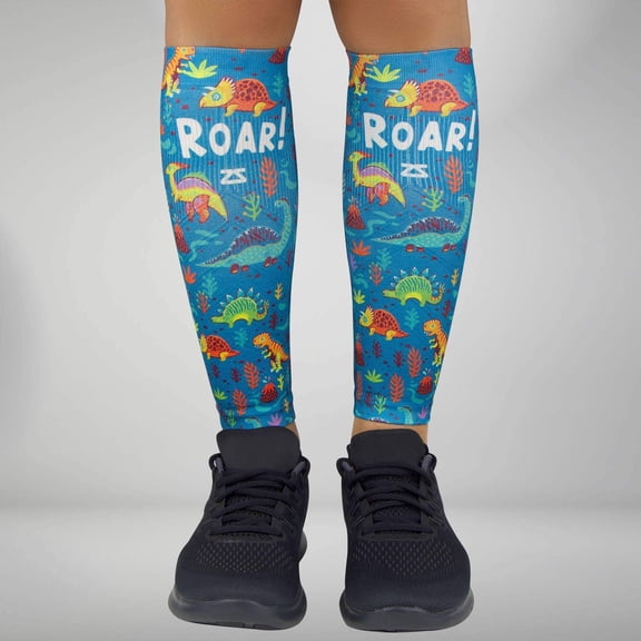 New York Doodle Compression Leg Sleeves L/XL / White
