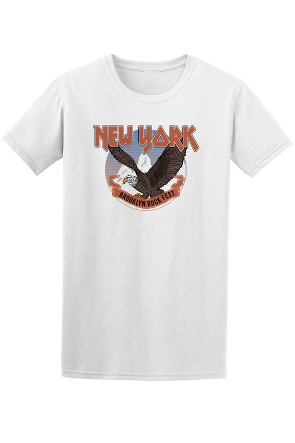 New York Eagle Rock Fest T-Shirt Men -Image by Shutterstock, Male Large