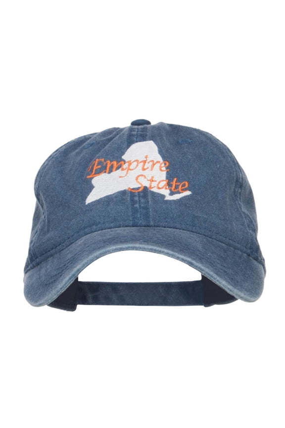 New York Empire State Embroidered Cap - Navy OSFM