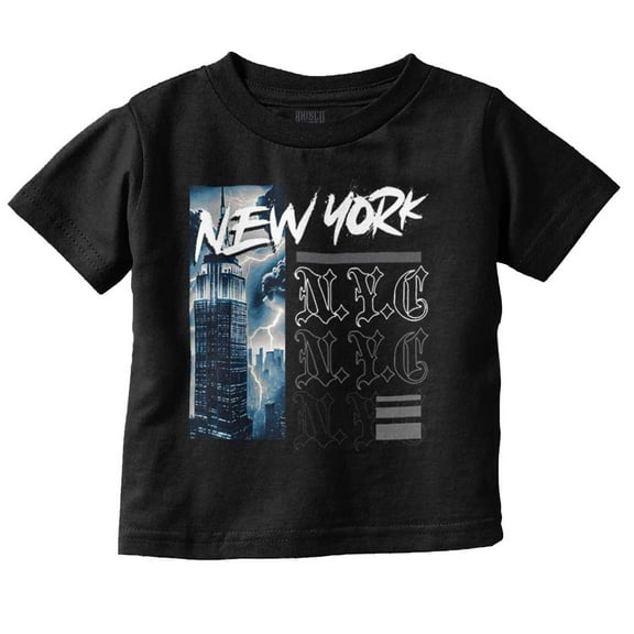 New York Empire State Lightning Toddler Boy Girl T Shirt Infant Toddler Brisco Brands 6M