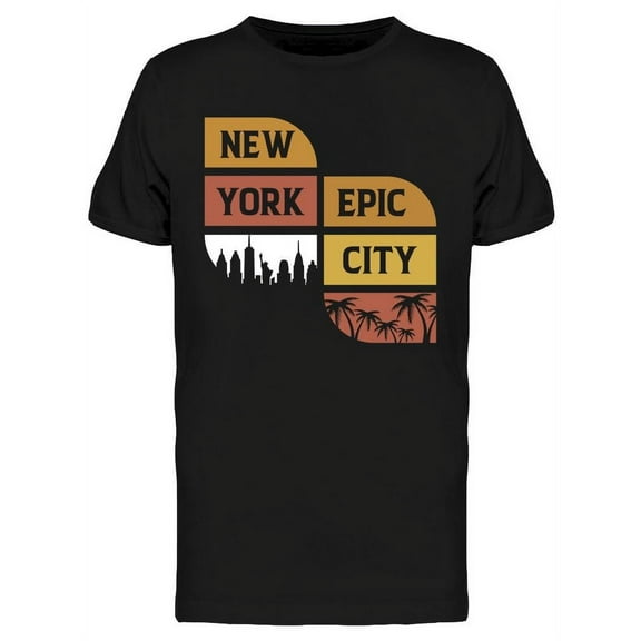 New York Epic City T-Shirt Men -Image by Shutterstock, Male Large