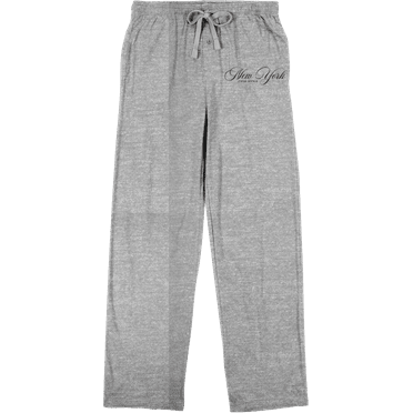 New York Fifth Avenue Men's Heather Gray Sleep Pajama Pants-Medium