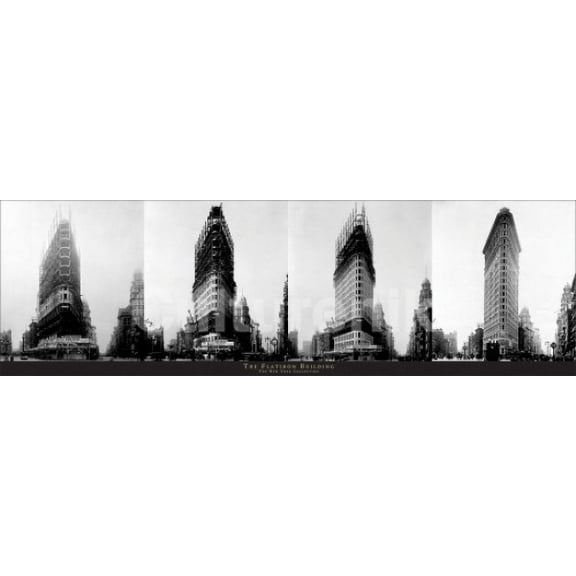 New York Flatiron Building 2 Poster (36 X 12)
