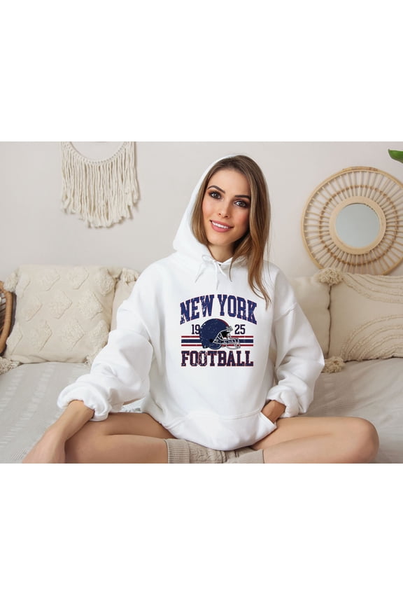 New York Football SweatshirtNew York Football Crewneck, NY Giant Hoodie,New York Fan Gift,