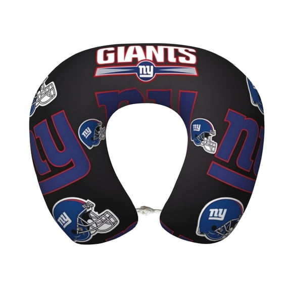 New_York_G Comfortable And Portable U-Shaped Pillow, American Football Team Theme Travel Neck Pillow, Office Lunch Break Pillow