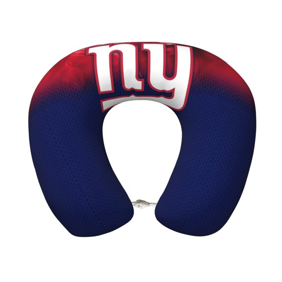 New_York_G Comfortable And Portable U-Shaped Pillow, American Football Team Theme Travel Neck Pillow, Office Lunch Break Pillow