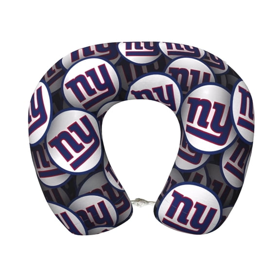 New_York_G Comfortable And Portable U-Shaped Pillow, American Football Team Theme Travel Neck Pillow, Office Lunch Break Pillow