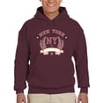 thumbnail image 1 of New York Garland W Banner Hoodie Men -Image by Shutterstock, Male 5X-Large, 1 of 4