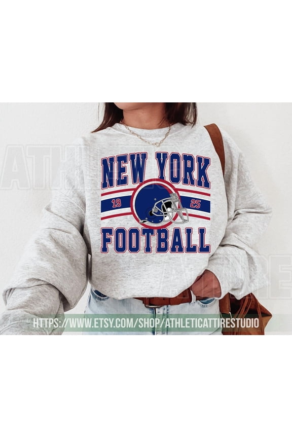 New York Gia.n Vintage Sweatshirt ,New York Football Crewneck, NY Giant Sweat, Fan Gift