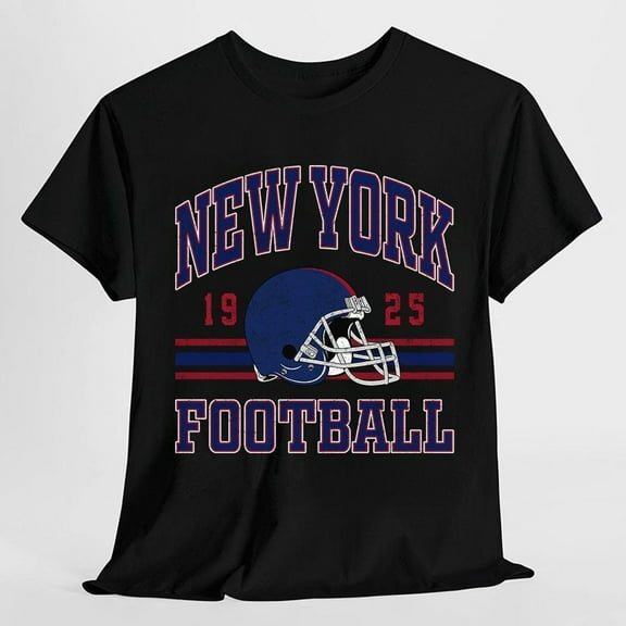 New York Gian Football Vintage Shirt, Football Game Day Gift For Fan,Black Color,Size M
