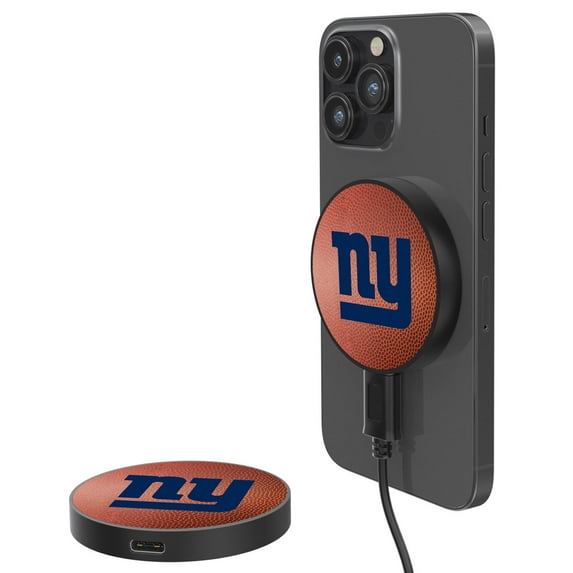 New York Giants 10-Watt Football Design Wireless Magnetic Charger