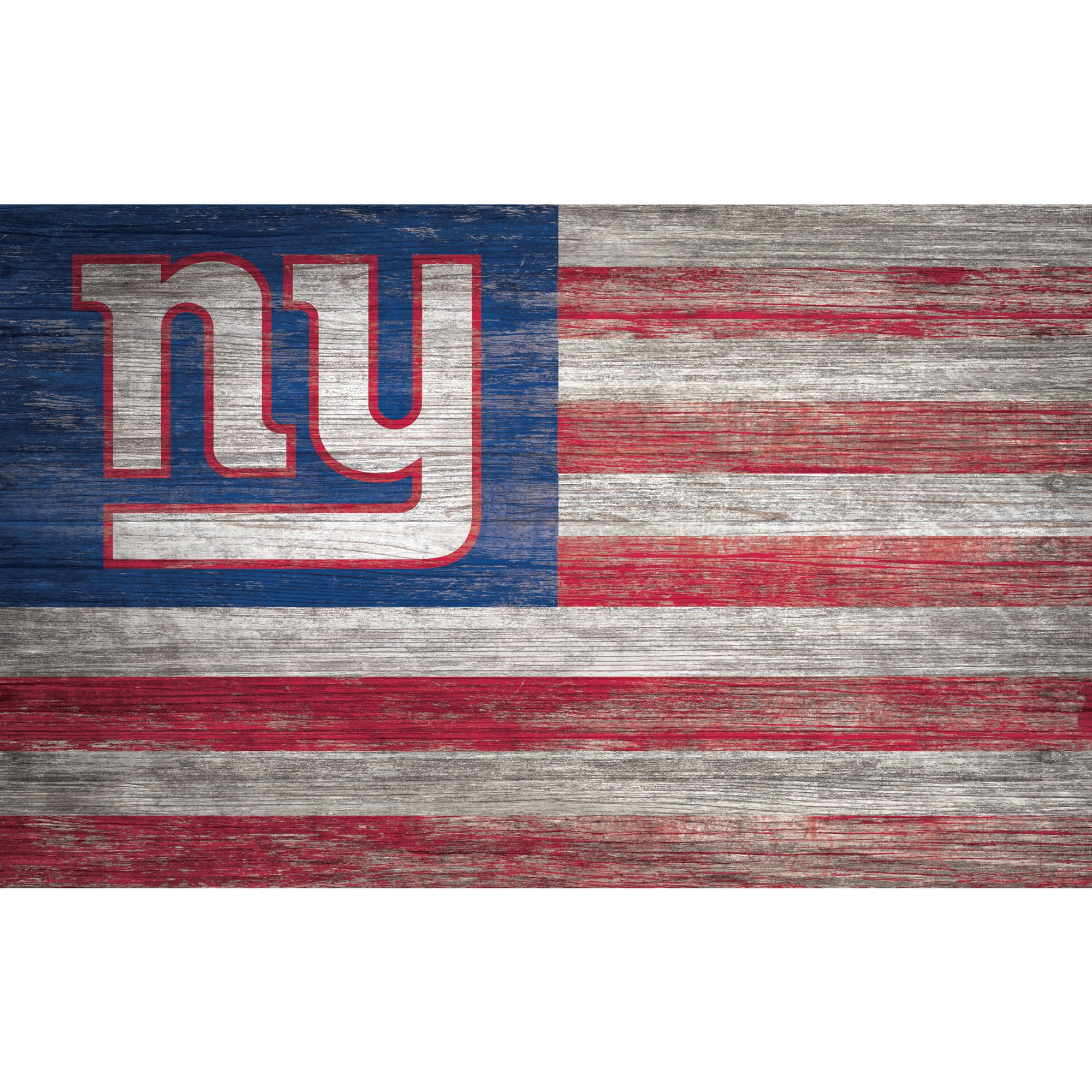 New York Giants 11'' x 19'' Distressed Flag Sign