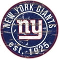 thumbnail image 1 of New York Giants 23.5" Distressed Round Sign, 1 of 2