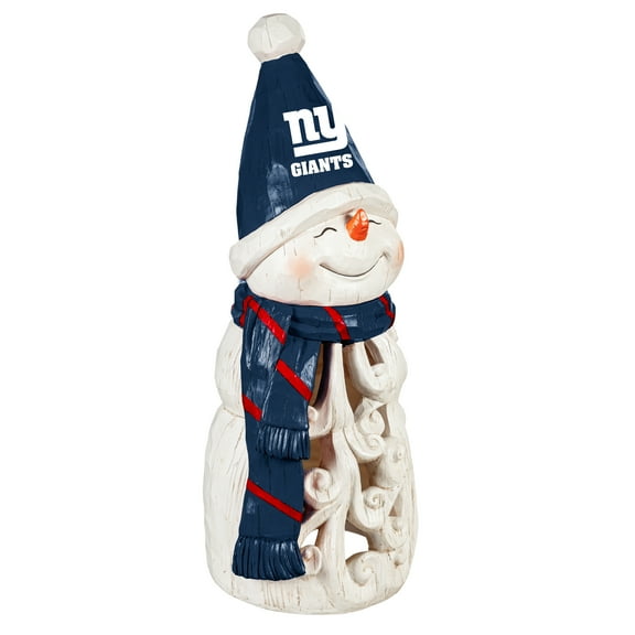 New York Giants 26" LED Snowman Garden Statue