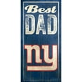 thumbnail image 1 of New York Giants 6'' x 12'' Best Dad Sign, 1 of 7